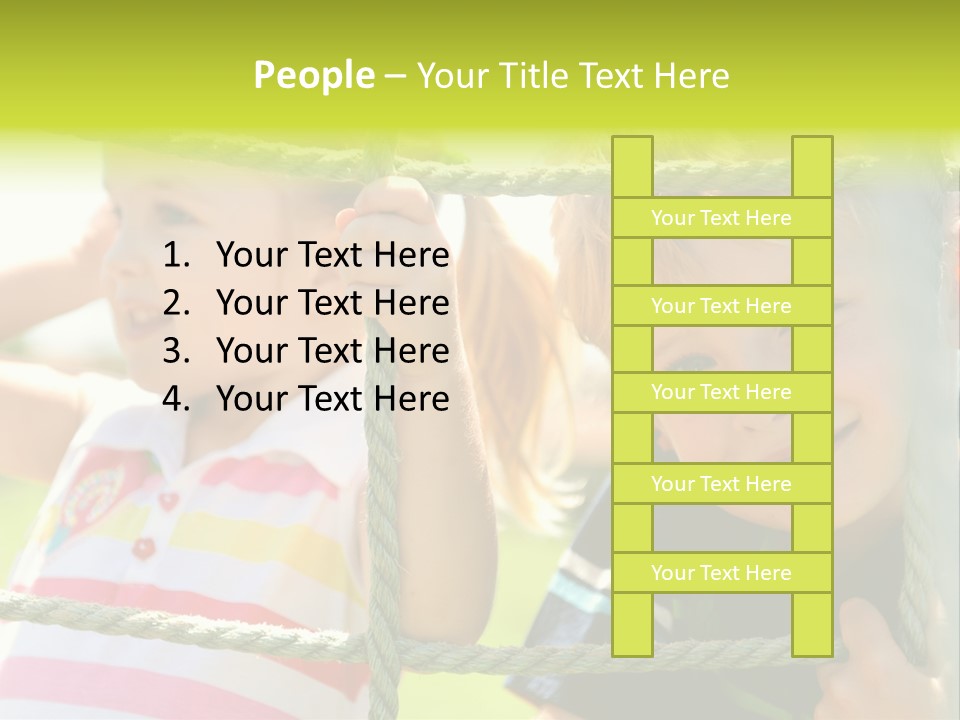 Love Childhood Toddler PowerPoint Template