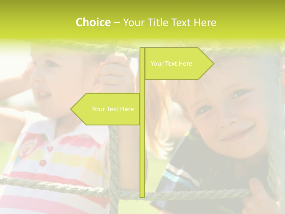 Love Childhood Toddler PowerPoint Template