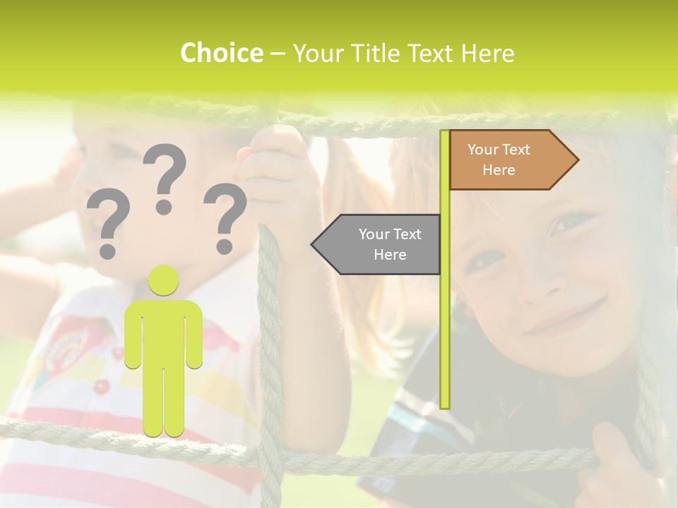 Love Childhood Toddler PowerPoint Template