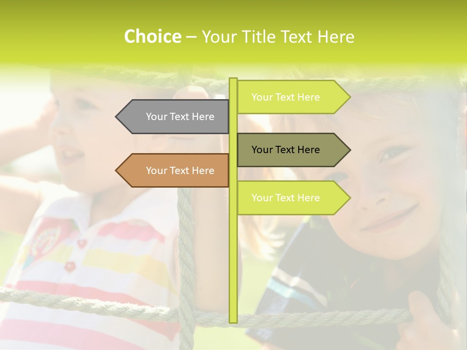 Love Childhood Toddler PowerPoint Template