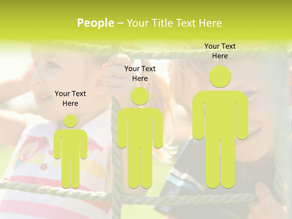 Love Childhood Toddler PowerPoint Template