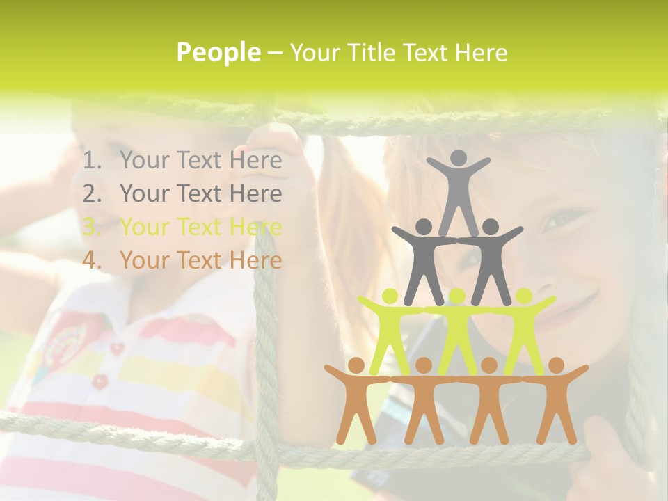 Love Childhood Toddler PowerPoint Template