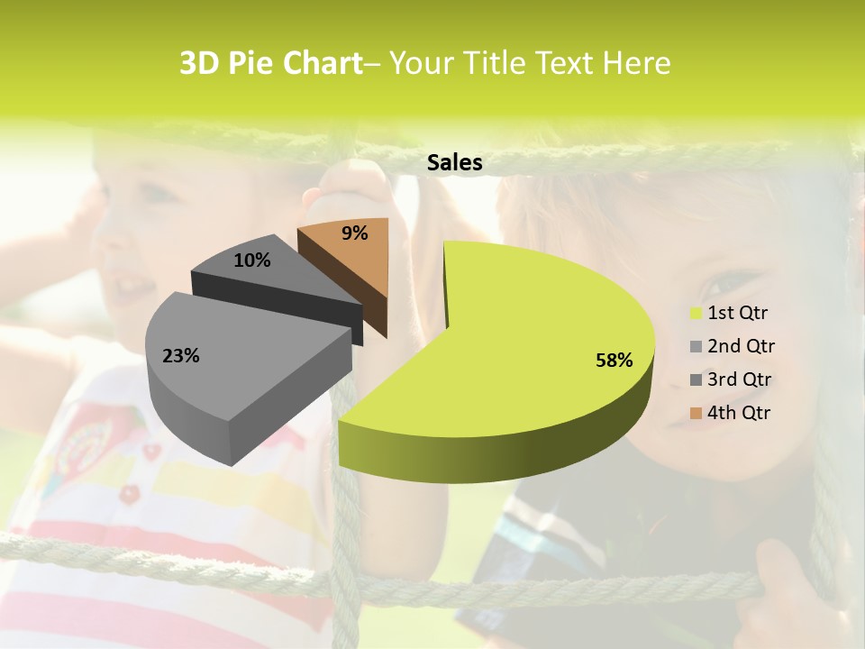 Love Childhood Toddler PowerPoint Template