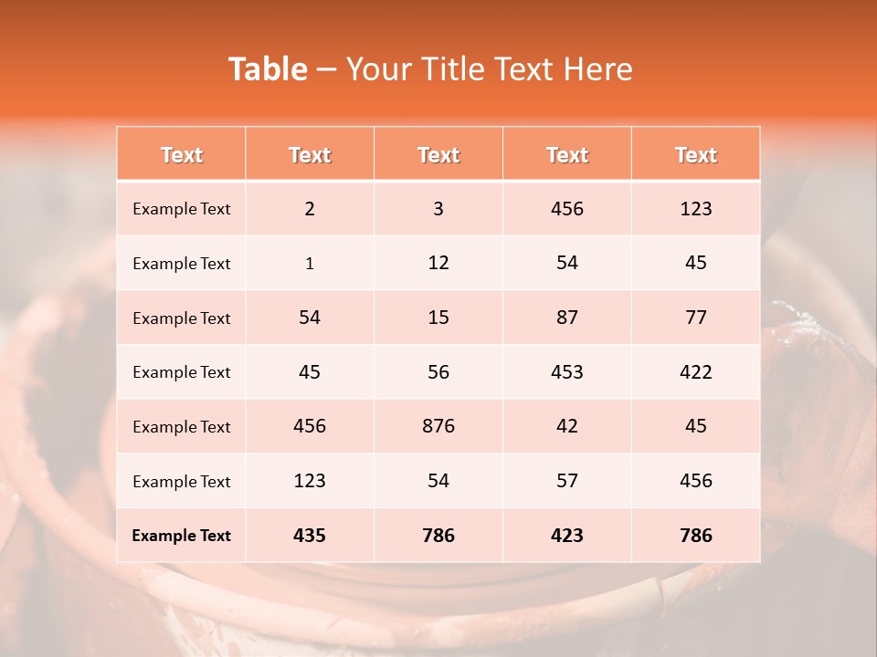 Horizontal Ceramic Retail PowerPoint Template