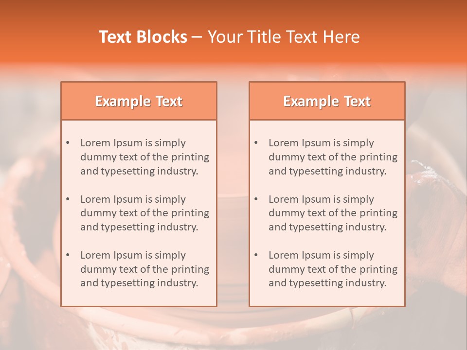Horizontal Ceramic Retail PowerPoint Template