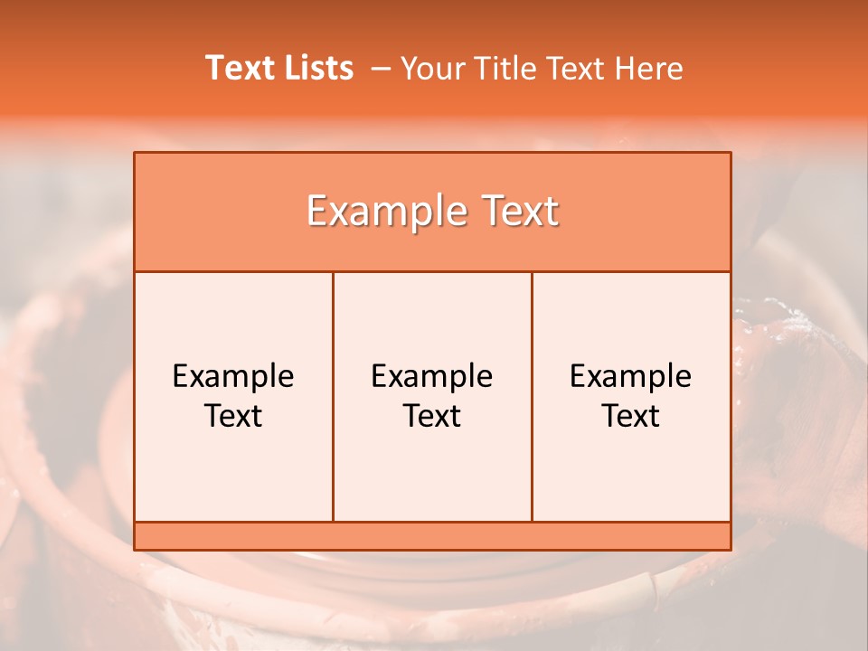 Horizontal Ceramic Retail PowerPoint Template