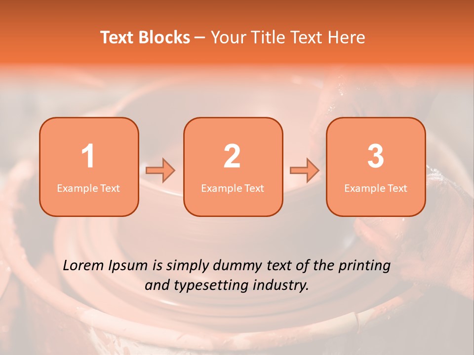 Horizontal Ceramic Retail PowerPoint Template