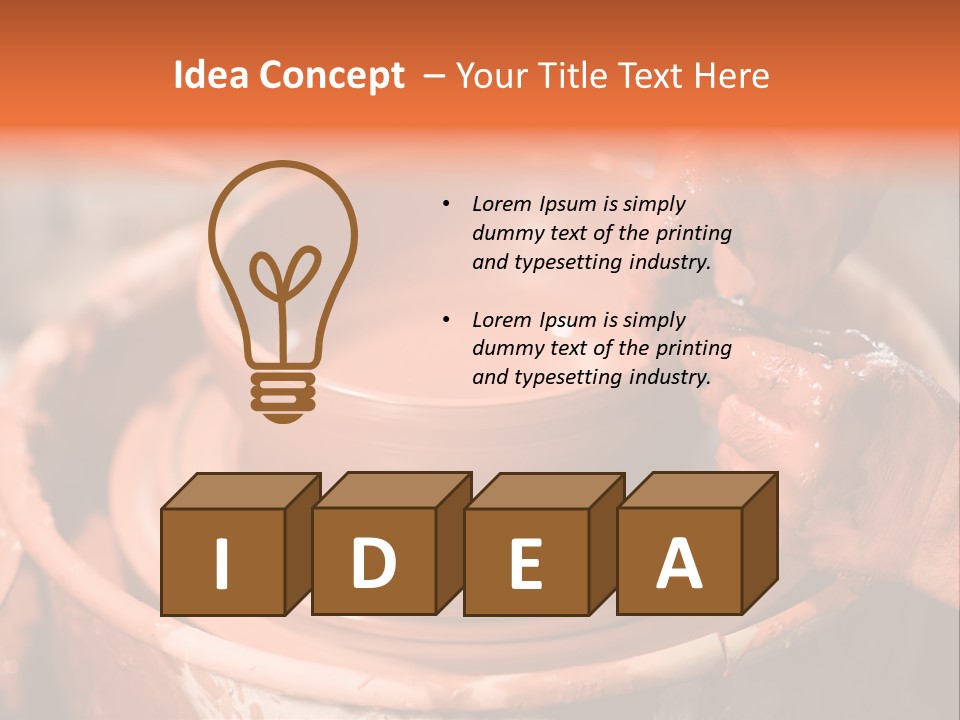 Horizontal Ceramic Retail PowerPoint Template