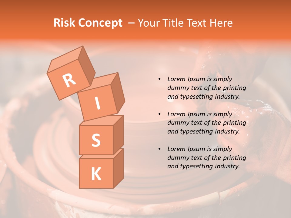 Horizontal Ceramic Retail PowerPoint Template