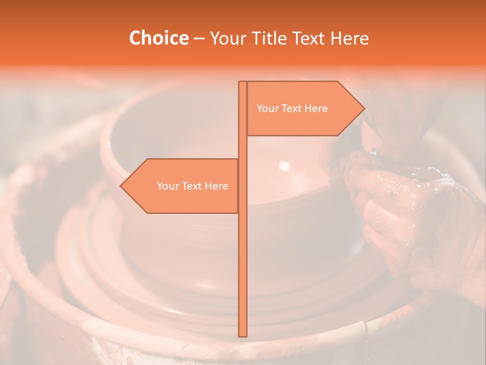 Horizontal Ceramic Retail PowerPoint Template