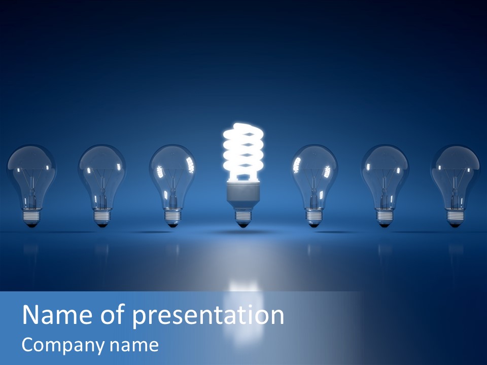 Lightbulb Idea Invention PowerPoint Template