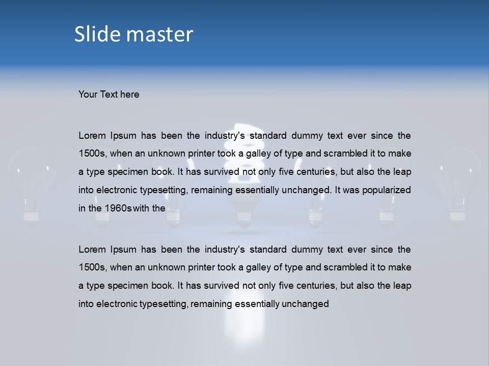 Lightbulb Idea Invention PowerPoint Template