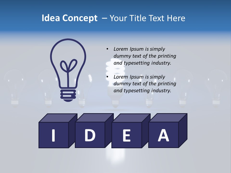 Lightbulb Idea Invention PowerPoint Template