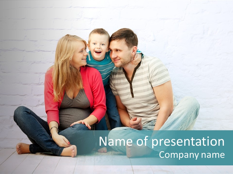 Man Husband Blond PowerPoint Template