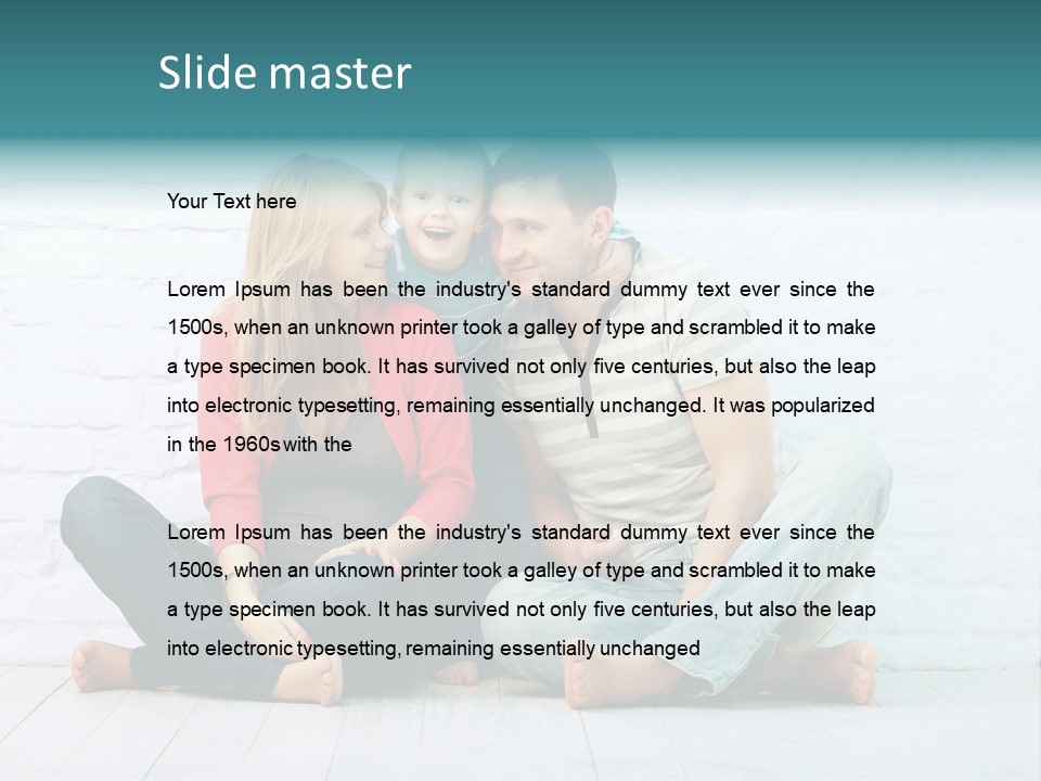 Man Husband Blond PowerPoint Template