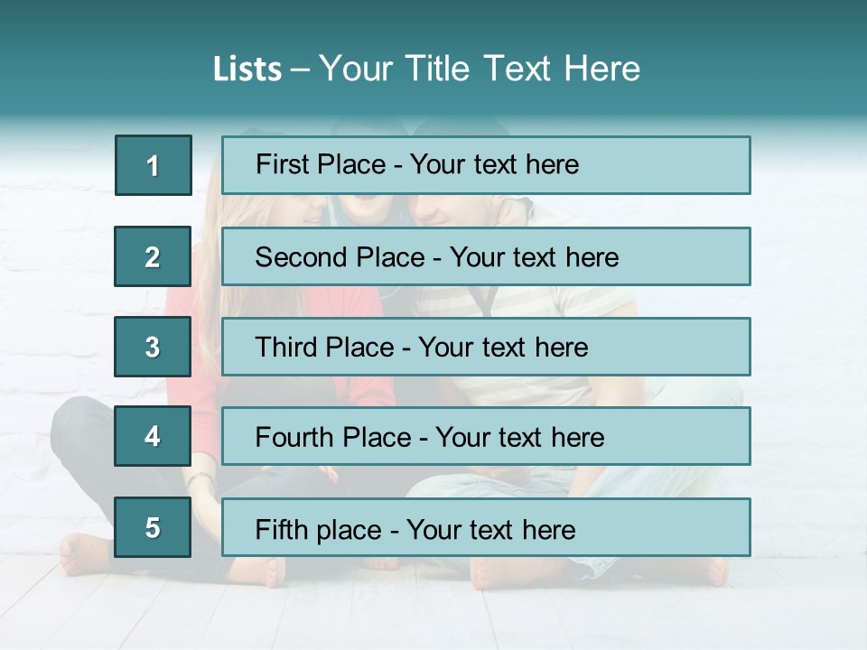 Man Husband Blond PowerPoint Template