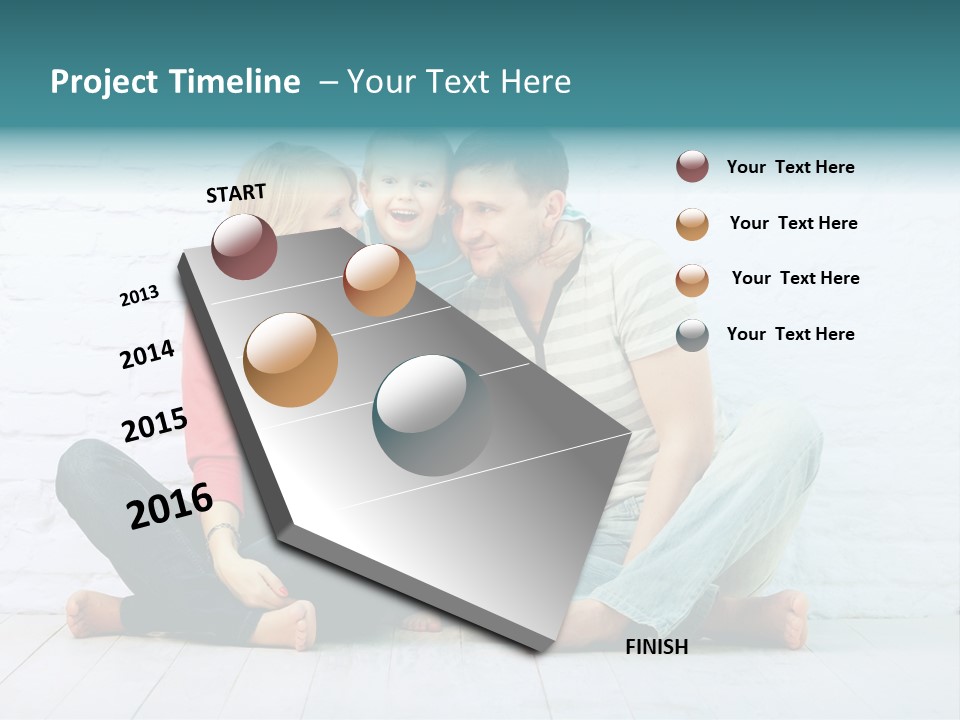 Man Husband Blond PowerPoint Template