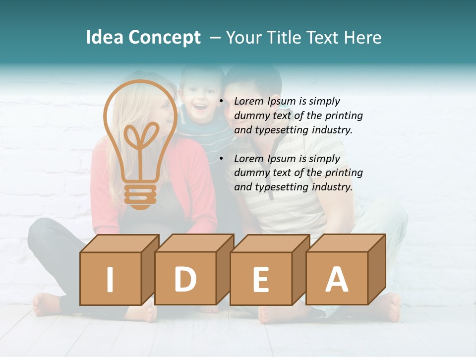 Man Husband Blond PowerPoint Template