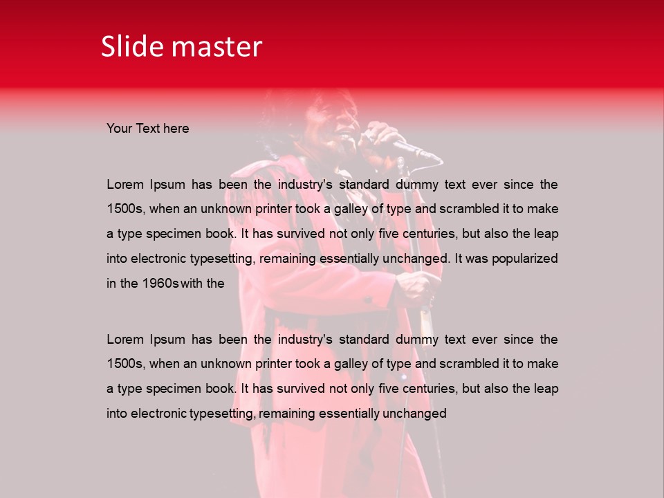 Singer Italian Music PowerPoint Template