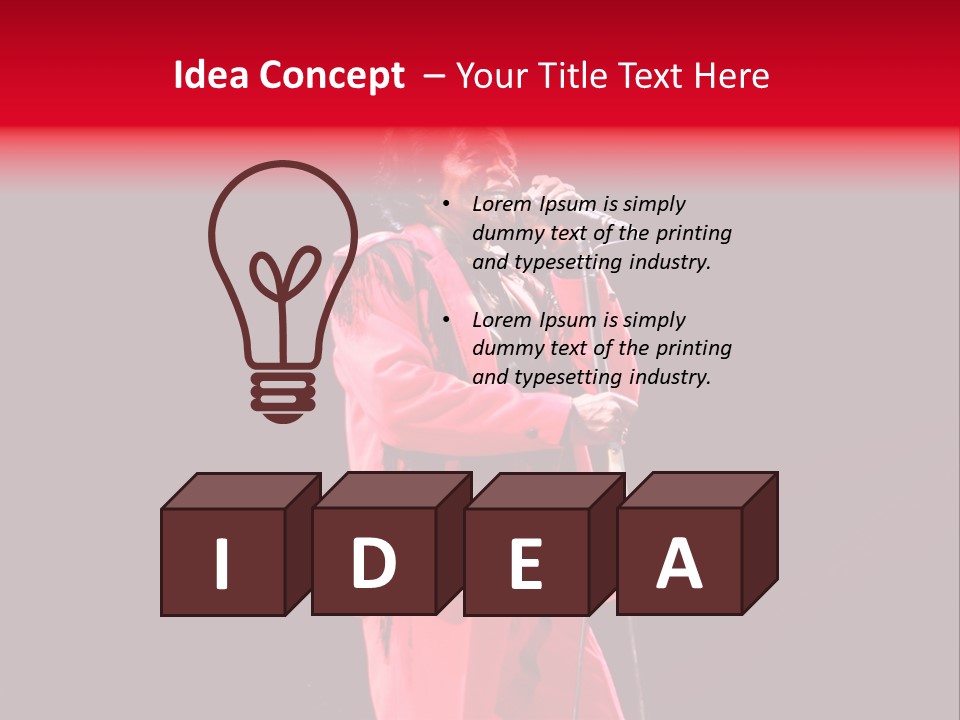 Singer Italian Music PowerPoint Template