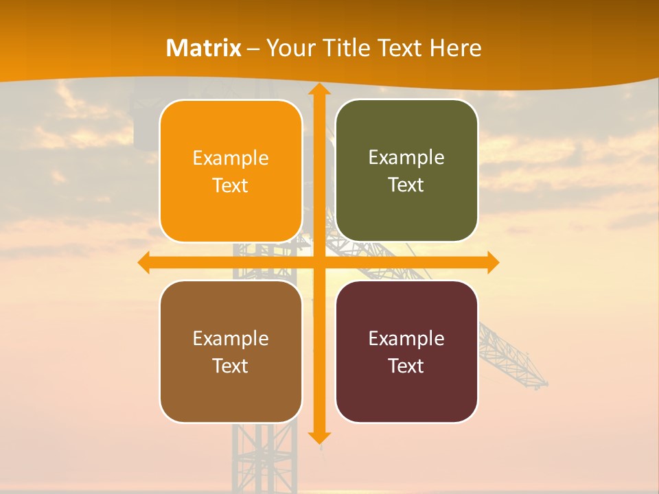 Crane Equipment Work PowerPoint Template