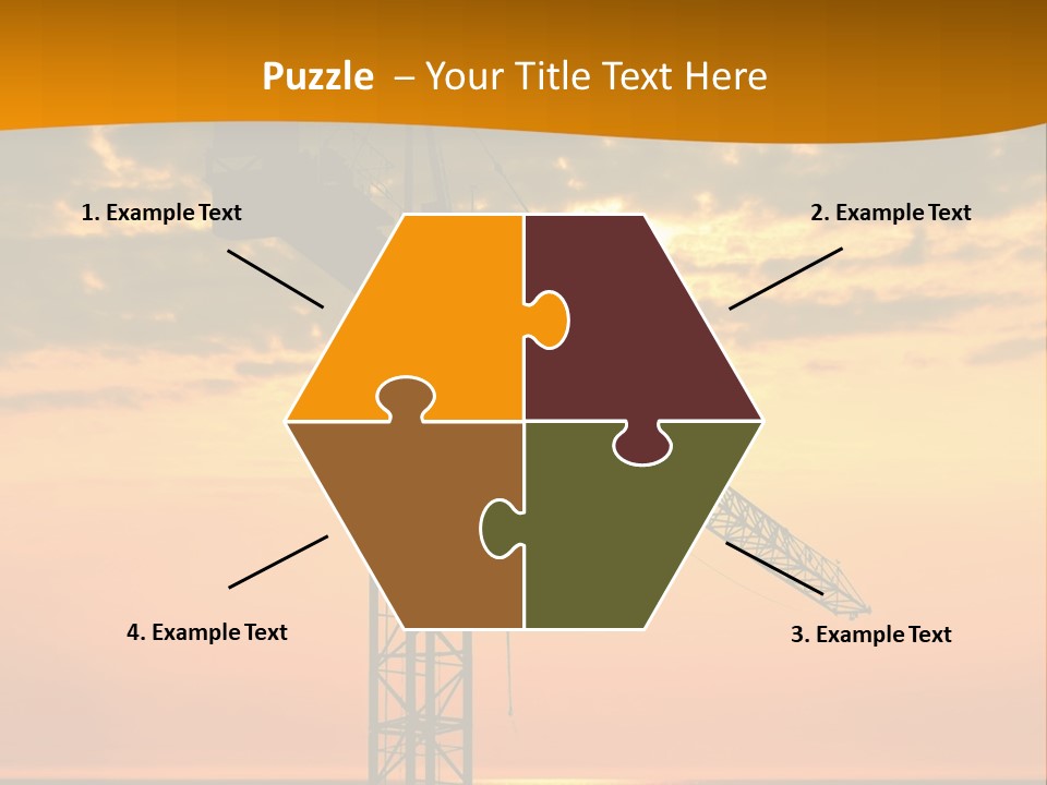Crane Equipment Work PowerPoint Template