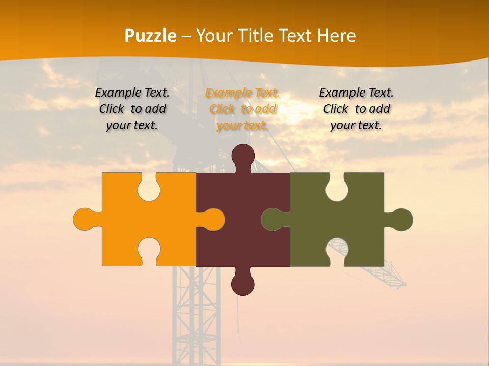 Crane Equipment Work PowerPoint Template