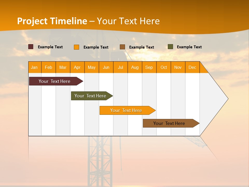 Crane Equipment Work PowerPoint Template