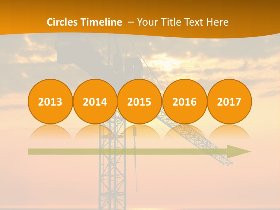 Crane Equipment Work PowerPoint Template