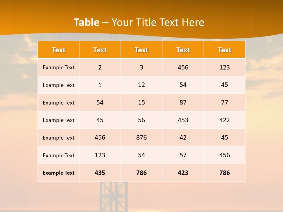 Crane Equipment Work PowerPoint Template