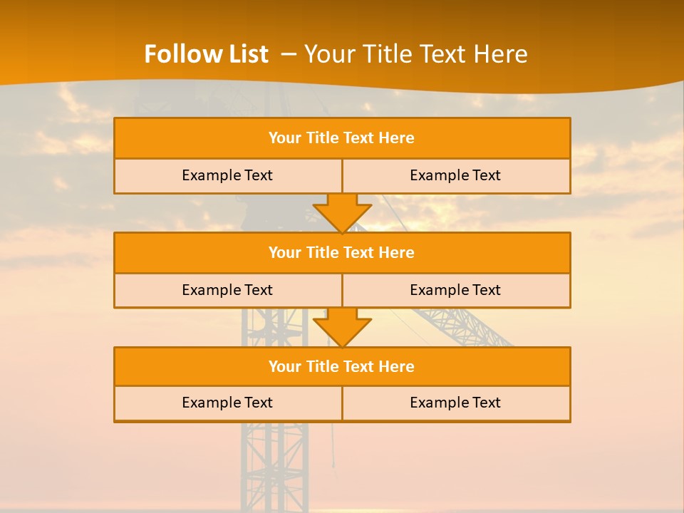 Crane Equipment Work PowerPoint Template