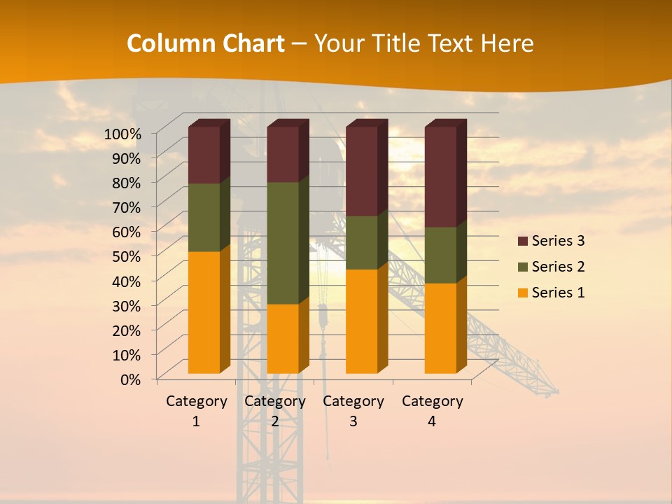 Crane Equipment Work PowerPoint Template