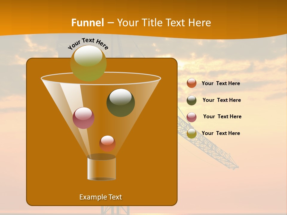 Crane Equipment Work PowerPoint Template