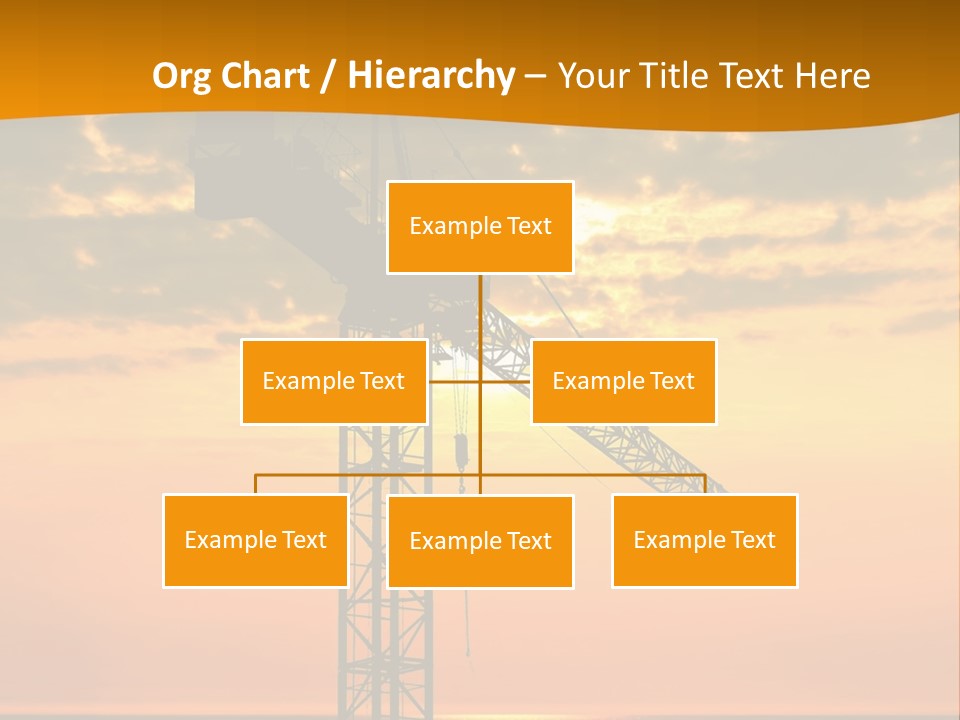 Crane Equipment Work PowerPoint Template