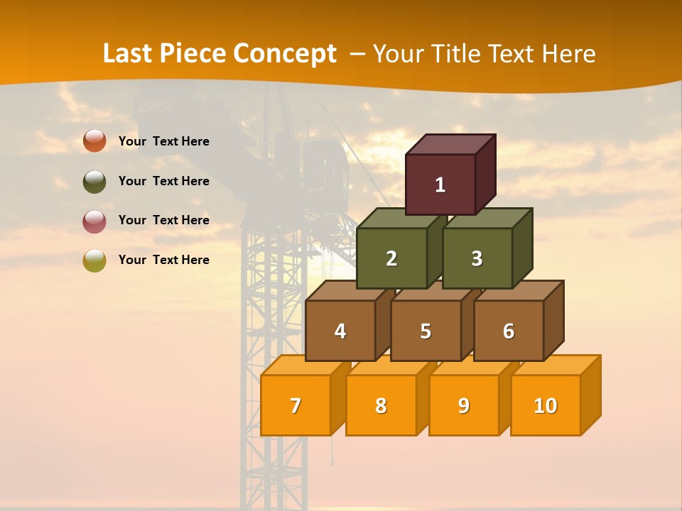 Crane Equipment Work PowerPoint Template