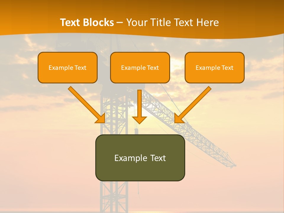 Crane Equipment Work PowerPoint Template