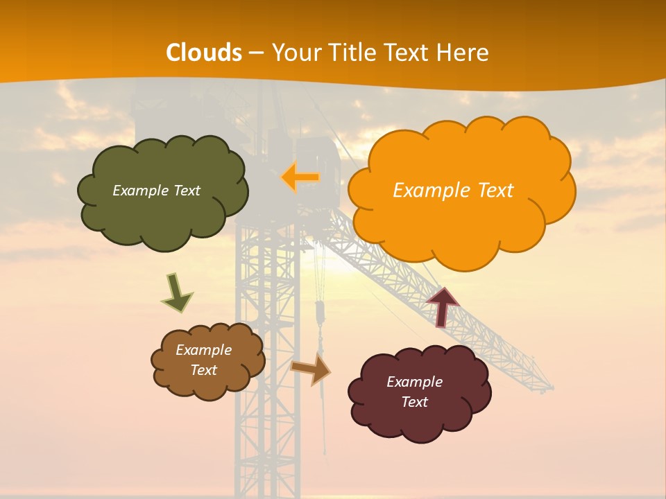 Crane Equipment Work PowerPoint Template