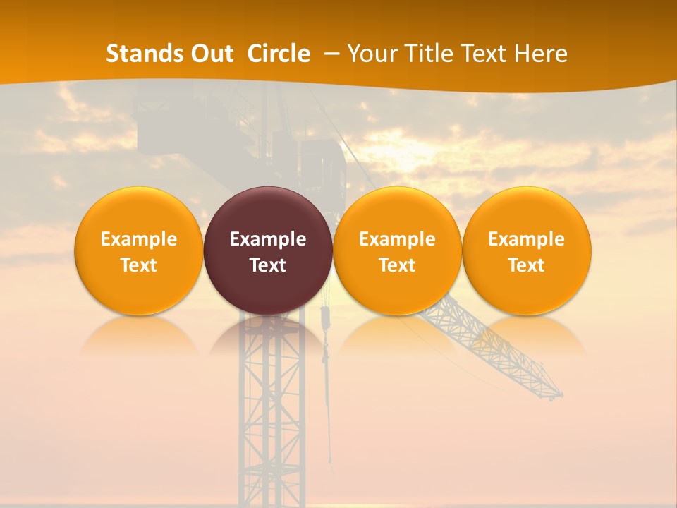 Crane Equipment Work PowerPoint Template