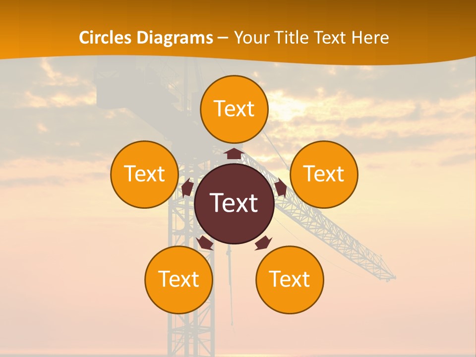 Crane Equipment Work PowerPoint Template