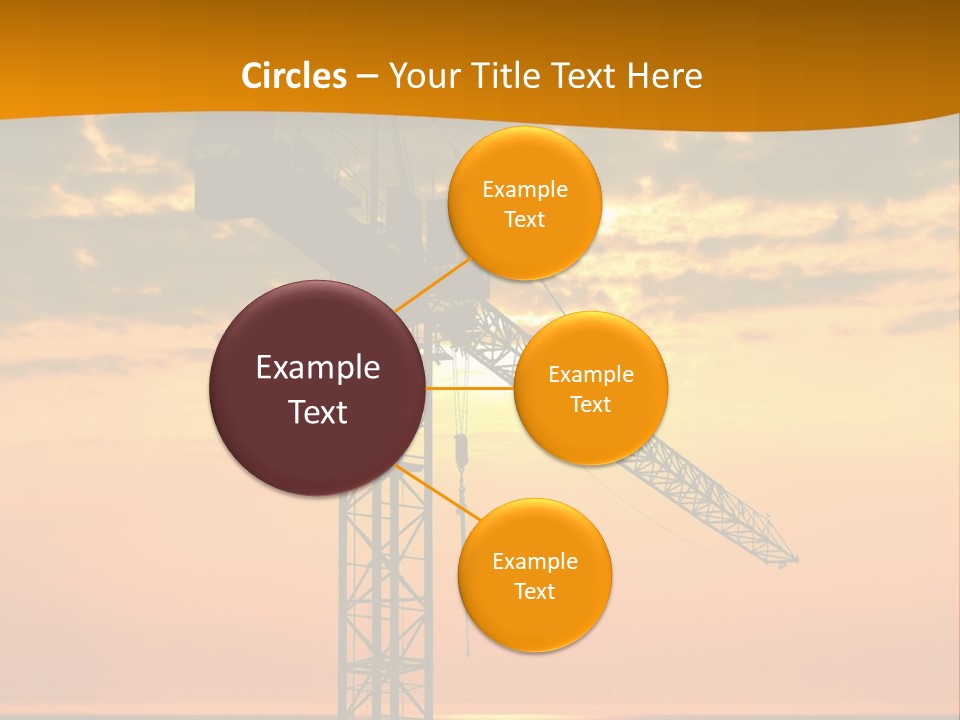 Crane Equipment Work PowerPoint Template