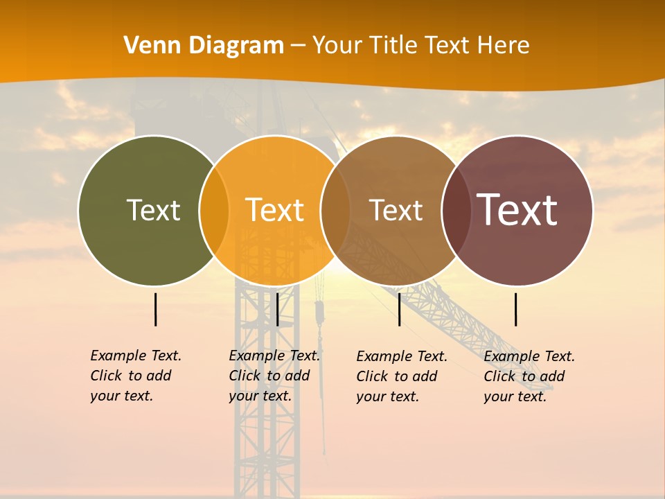 Crane Equipment Work PowerPoint Template