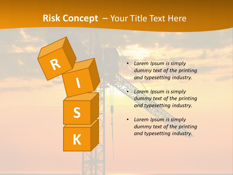 Crane Equipment Work PowerPoint Template