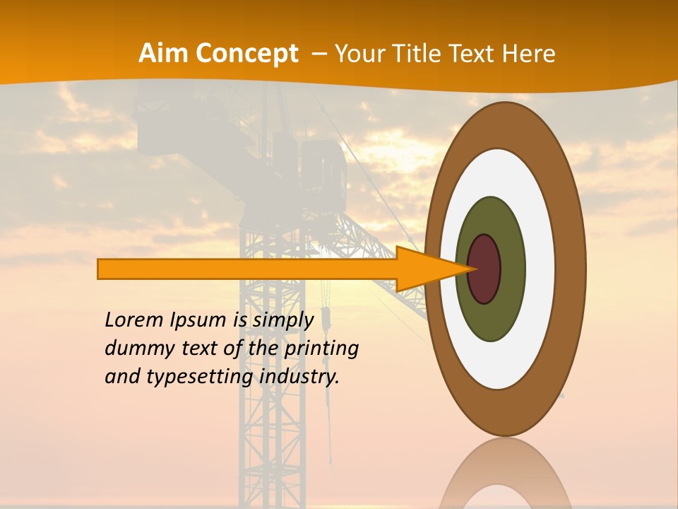 Crane Equipment Work PowerPoint Template
