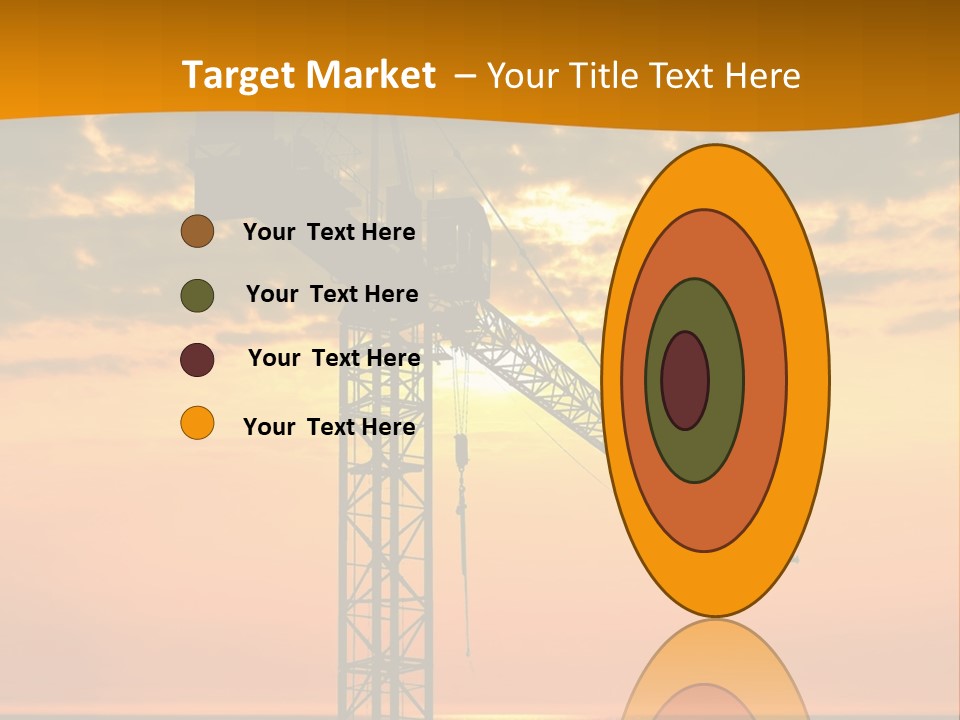 Crane Equipment Work PowerPoint Template