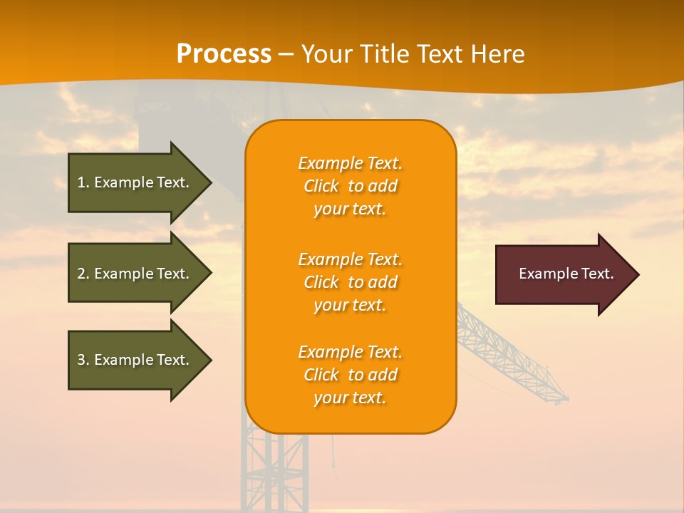 Crane Equipment Work PowerPoint Template