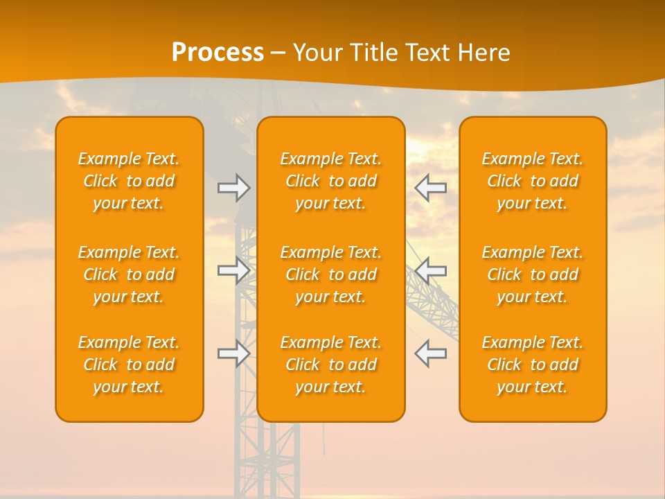 Crane Equipment Work PowerPoint Template
