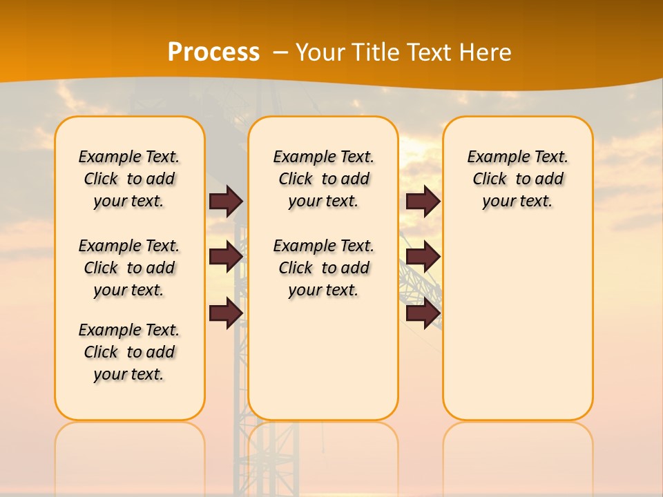 Crane Equipment Work PowerPoint Template