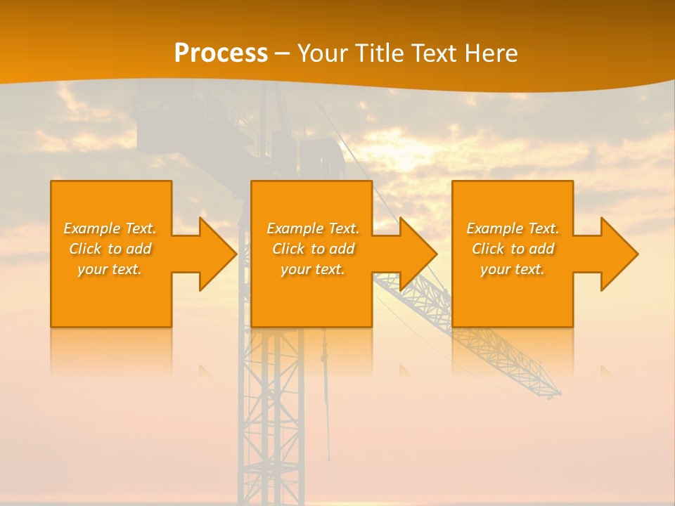 Crane Equipment Work PowerPoint Template