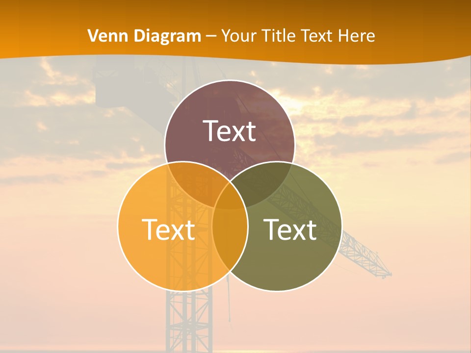 Crane Equipment Work PowerPoint Template