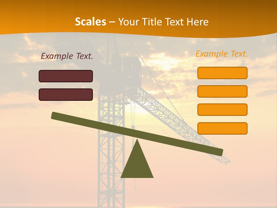 Crane Equipment Work PowerPoint Template